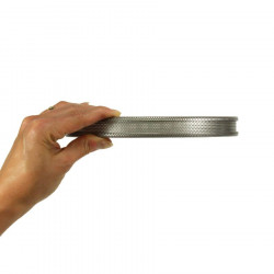 Cercle à tarte inox perforé - rond - 18 cm