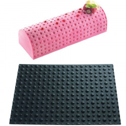 Tapis décor Pois pour moule à buche Silikomart