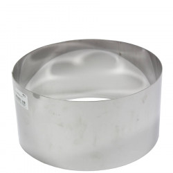 Cercle haut en inox - diamètre 24 cm - hauteur 12 cm