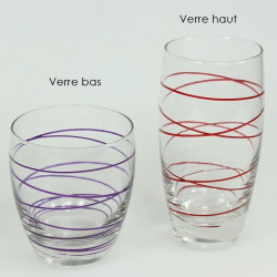 Verre haut Spirale Montana - vert