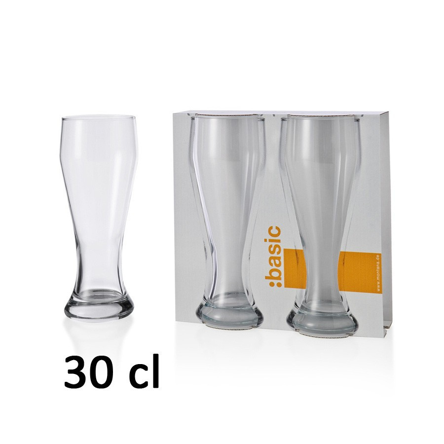 2 verres à bière 30 cl Montana