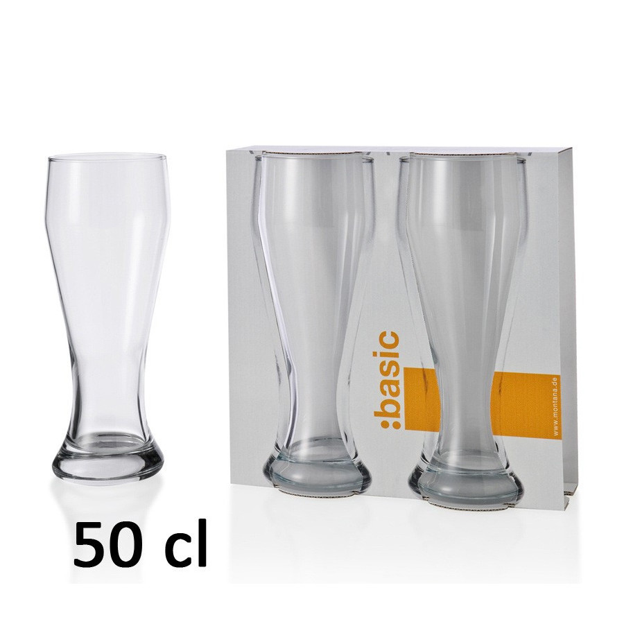 2 grands verres à bière 50 cl Montana