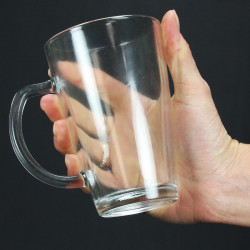 Tasse à thé en verre transparent 35 cl - Hot