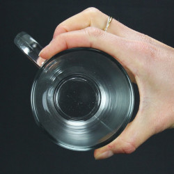 Tasse à thé en verre transparent 35 cl - Hot