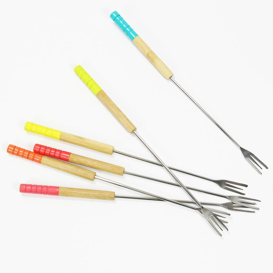Set de 6 piques à fondue multicolores Pebbly Set de 6 piques à fondue multicolores Pebbly