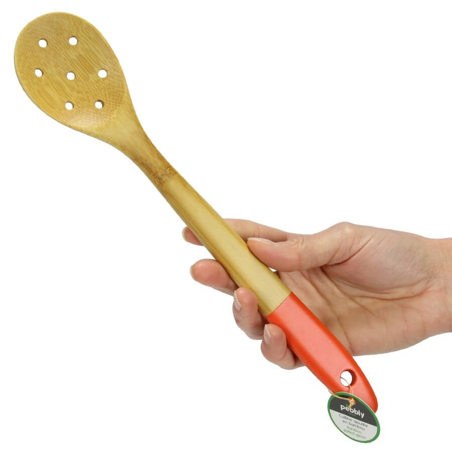 Cuillère trouée en bambou Pebbly Cuillère trouée en bambou Pebbly