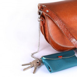 Anneau porte clef avec chaîne 28 cm