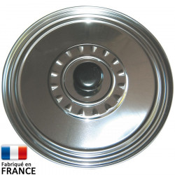 Couvercle de casserole en inox à bord ourlé 18-20-22 cm