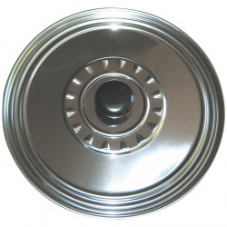 Couvercle de casserole en inox à bord ourlé 22-24-26 cm