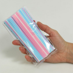 50 batons de sucettes blancs 15 cm Tala