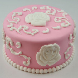 Moule pour décors pâte à sucre et cake design - roses