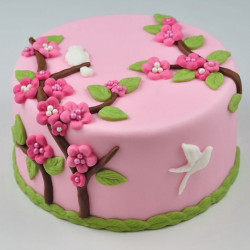 Moule pour décors pâte à sucre et cake design - arbre