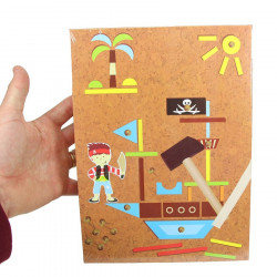 Jeu de bricolage les petits clous - Pirate