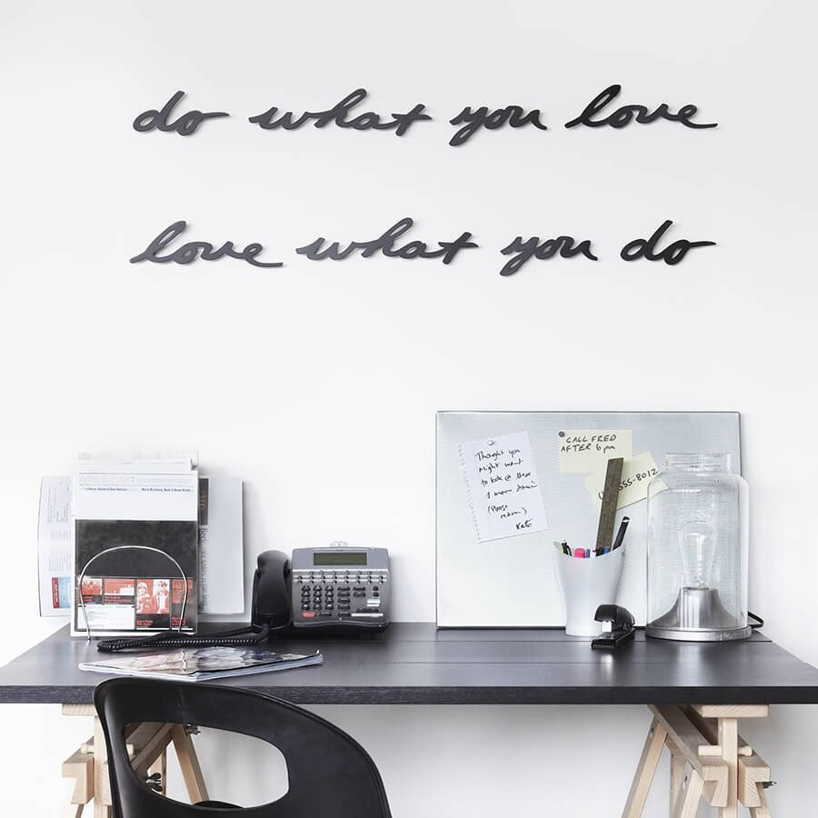 Citation murale décoration do what you love