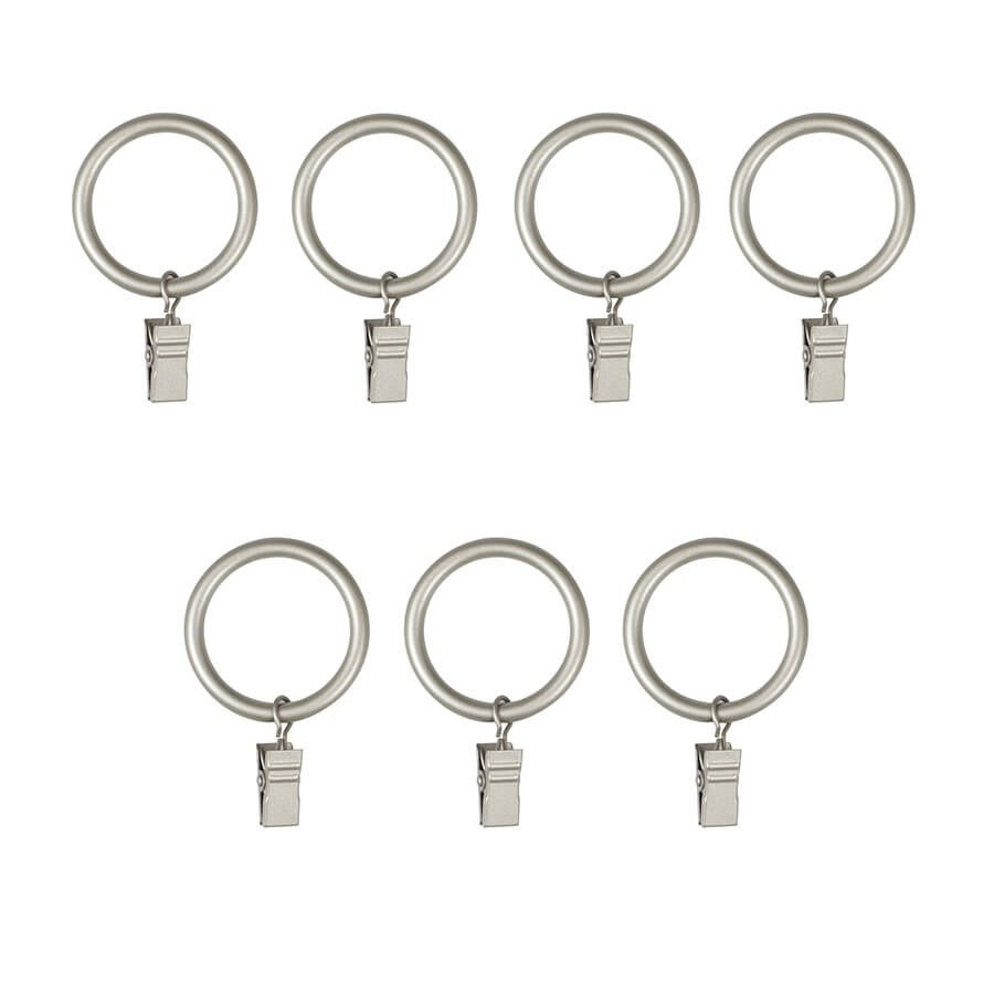 7 anneaux à rideau avec pince pour tringle à rideau 25mm 7 anneaux à rideau avec pince pour tringle à rideau 25mm