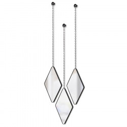 Lot de 3 miroirs muraux suspendus Dima Umbra - noir