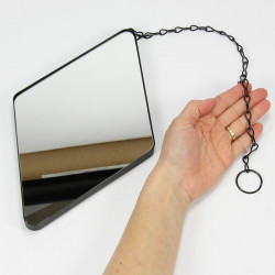 Lot de 3 miroirs muraux suspendus Dima Umbra - noir
