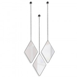 Lot de 3 miroirs muraux suspendus Dima Umbra - noir