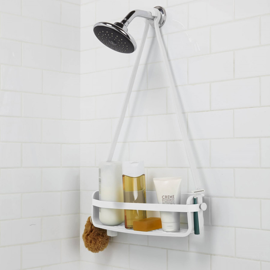 Etagère de douche à suspendre Flex Umbra blanc 1 niveau