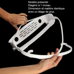 Etagère de douche à suspendre Flex Umbra - blanc - 2 niveaux