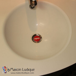 Bouchon clapet de lavabo Pluggy Wenko - sens interdit