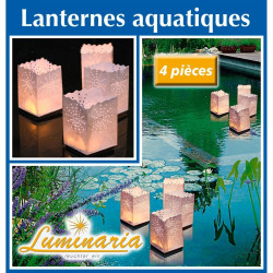 Lanternes sac en papier flottantes Luminaria - lot de 4