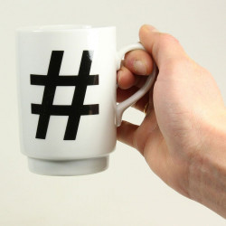 Mug à thé rigolo Hashtag