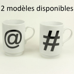 Mug à thé rigolo Hashtag