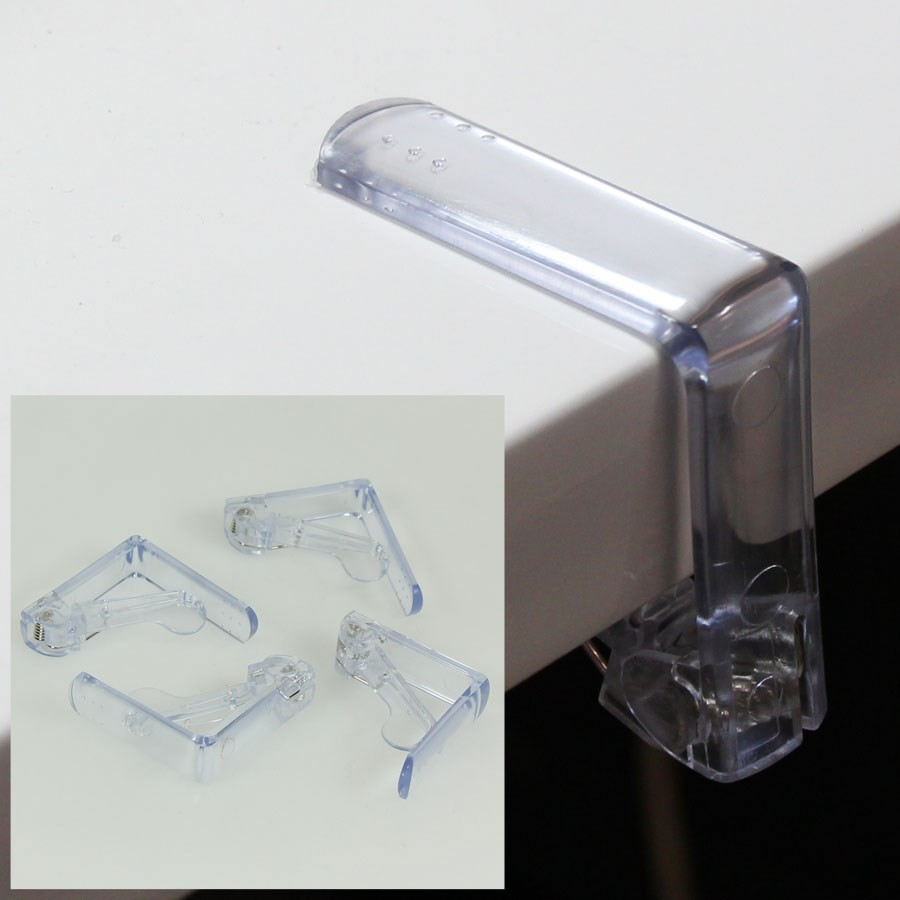 Clips Nappe Plastique à Ressort Pinces, Pince Nappe table jardin exterieur  large Transparent,Endable Porte-Nappe