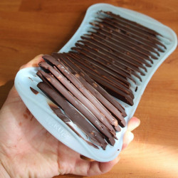 Moule silicone crush pour glace pilée ou batonnets - bleu