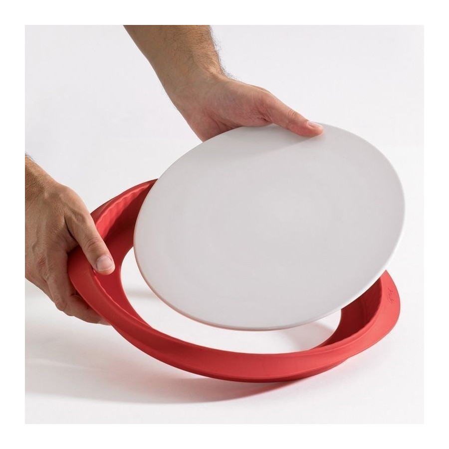 Assiette en céramique 28 cm pour moule duo Lékué