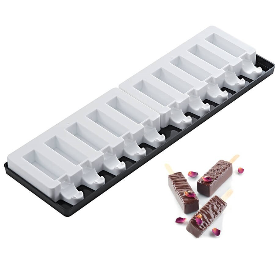 Moule mini stick 10 barres rectangles Moule mini stick 10 barres rectangles