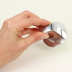 Poussoir rond inox 5,8 cm Gobel