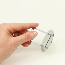 Poussoir rond inox 5,8 cm Gobel