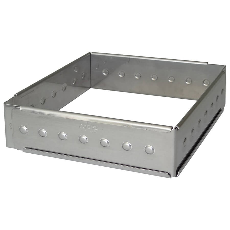 Cadre à pâtisserie inox extensible rectangulaire Gobel