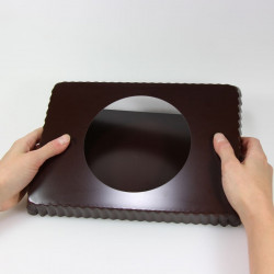 Moule à tarte rectangulaire fond amovible Gobel 29 cm