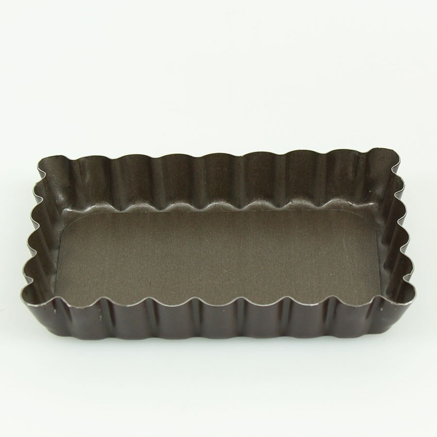 Moule à tartelette rectangulaire fond amovible Gobel - 12 cm Moule à tartelette rectangulaire fond amovible Gobel - 12 cm