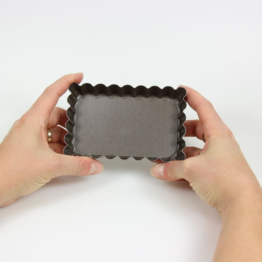 Moule à Tartelette Gobel 14cm - Anti-Adhérent Bi-Couche - Fond Fixe Cannellé - Max 250°C - Fabriqué En France