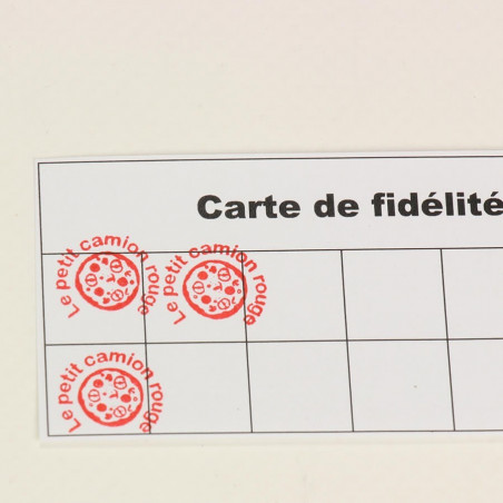 Tampon fidélité ETOILE - cachet encreur pour cartes de fidélité.15 - Beaux-Arts et