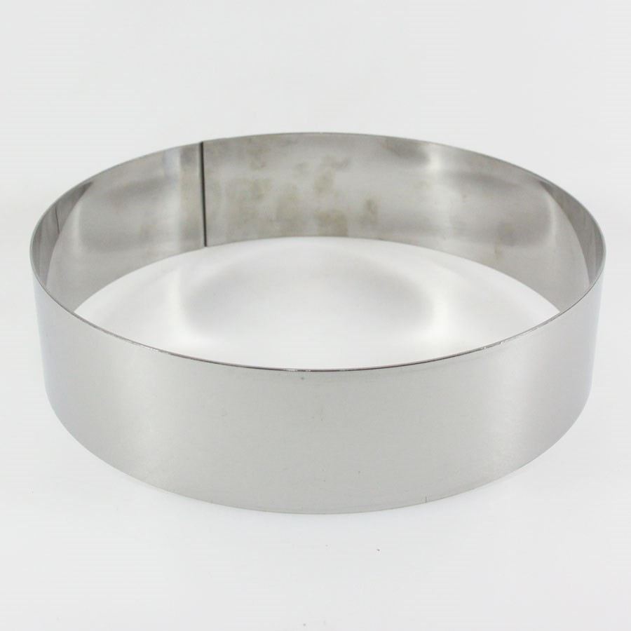 Cercle à mousse inox 18 cm h45 Gobel