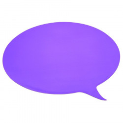 Ardoise effacable magnétique bulle violette