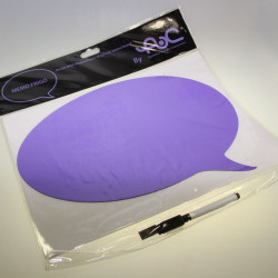 Ardoise effacable magnétique bulle violette