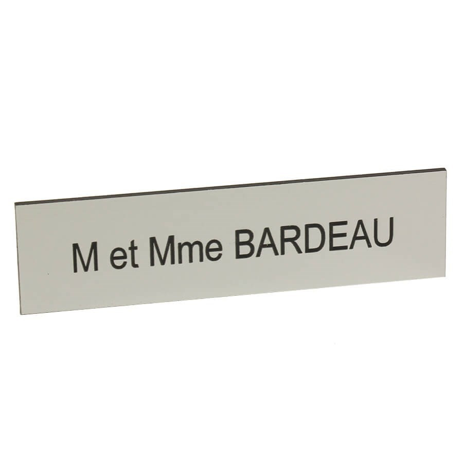 Plaque Pour Boîte Aux Lettres Personnalisée Blanc