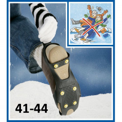 Crampons anti-glisse anti-verglas à enfiler pour chaussures 41-44