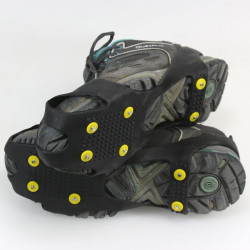 Crampons anti-glisse anti-verglas à enfiler pour chaussures 37-40