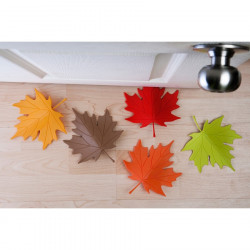 Cale porte feuille d'automne - rouge