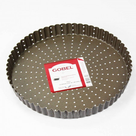 Moule à Tarte Carré Gobel 23 Cm – Anti-adhérent, Fond Mobile, Cannelé