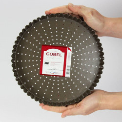 Moule à tarte perforé 24 cm Gobel