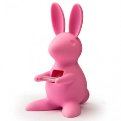 Dévidoir de scotch lapin Qualy rose