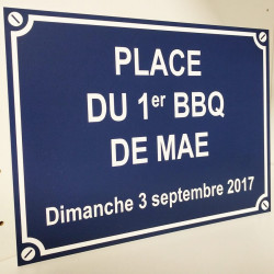 Plaque de rue humoristique en alu votre texte personnalisé